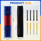 Small livestock scratching brush dimensions and mounting hardware